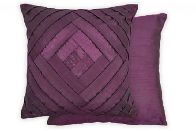 Gio Cushion Cover In Plum Purple