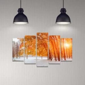 5DMDF-30 Multicolor Decorative MDF Painting (5 Pieces)