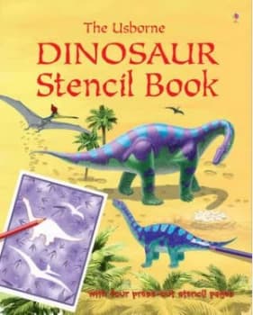 Dinosaur Stencil Book Hardback