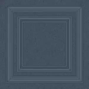 Belgravia Decor Panel Blue Textured Wallpaper