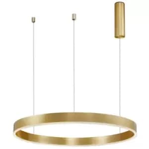 Netlighting Merano Argentia Integrated LED Pendant Ceiling Light Brass Gold Alum