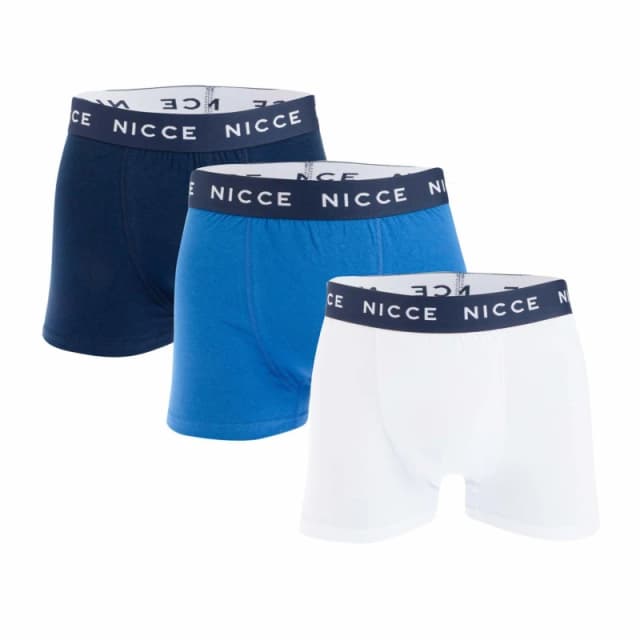 Nicce Cosum 3 Pack Boxer Shorts - Blue Blue XL