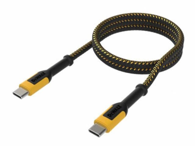 DEWALT Dwg USB C To USB C 100W Reinforced Charging Cable 1.2M (4ft) Dwt1310006