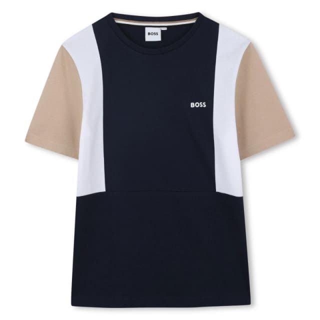 Boss Block Logo T-Shirt Junior - Blue Blue 15 - 16 Years