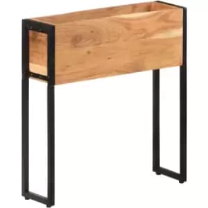 Vidaxl - Planter 60x20x68cm Solid Acacia Wood Black