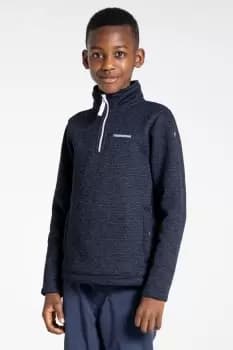 Kids' 'Shiloh' Recycled Hooded Half-Zip Fleece