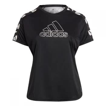 adidas Own The Run Celebration T-Shirt (Plus Size) Womens - Black