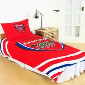 Arsenal FC Reversible Pulse Duvet Set (Single) (Multicoloured) - Multicoloured