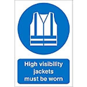 Mandatory Sign High Vis Fluted Board 60 x 40 cm