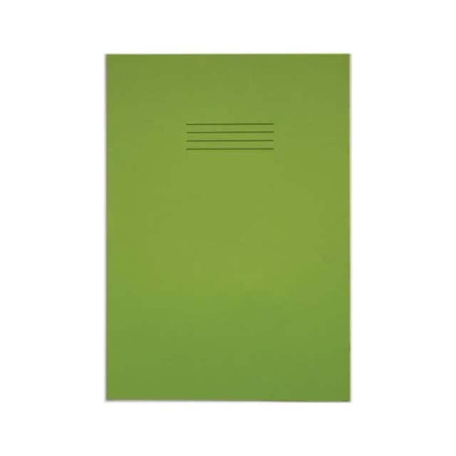 Rhino A4+ Exercise Book 8mm Ruled 80 Pages Light Green (50 Pack) VDU080-238-6