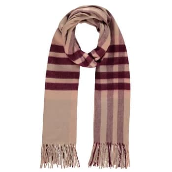 Linea Cashmink Scarf - Blush Check