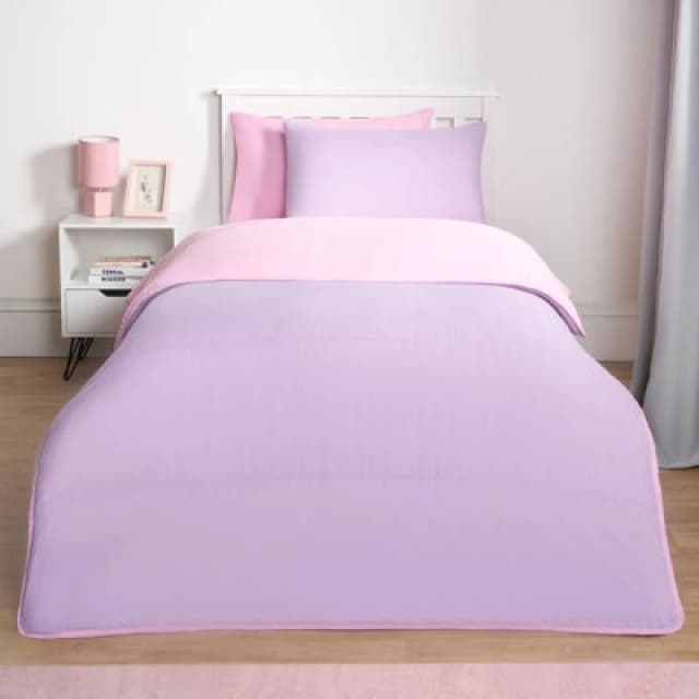 OHS OHS Soft Coverless 10.5 TOG Duvet Set Pillowcase Quilted Cover in Lilac Size: Single Lilac Single Unisex 5027434197583