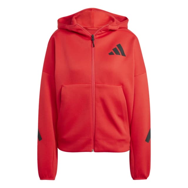 adidas Z.N.E. Full Zip Hoodie Womens Pure Ruby female S (8-10)