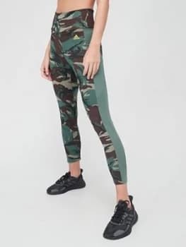 Adidas Camo 7/8 Leggings - Khaki