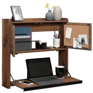 Teknik Hampstead Park Wall Desk - Walnut Effect
