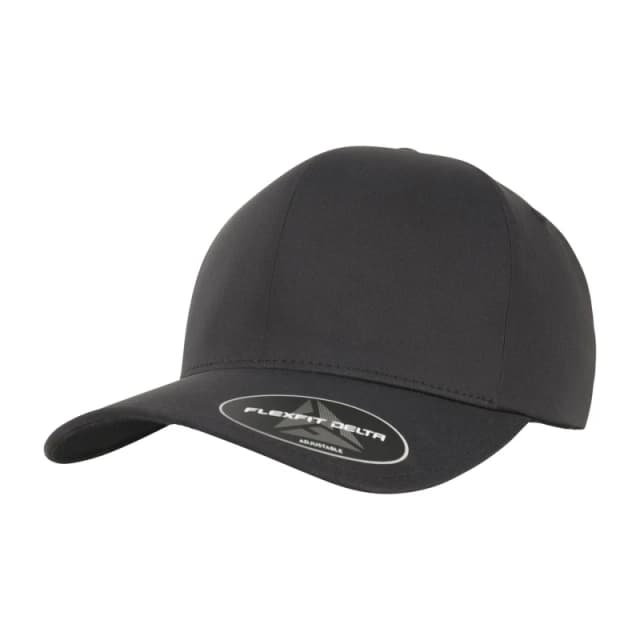 Flexfit by Yupoong Mens Delta Adjustable Cap in Black Male One Size