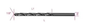 Beta Tools 412L HSS Entirely Ground Burnished Long Twist Drill 10mm 004120264