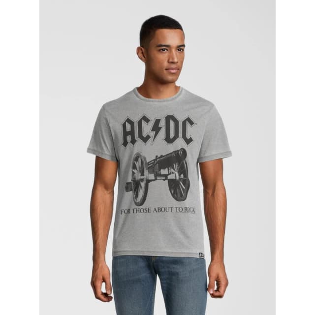 ACDC AC/DC Rock Tee 99 - Grey Grey S