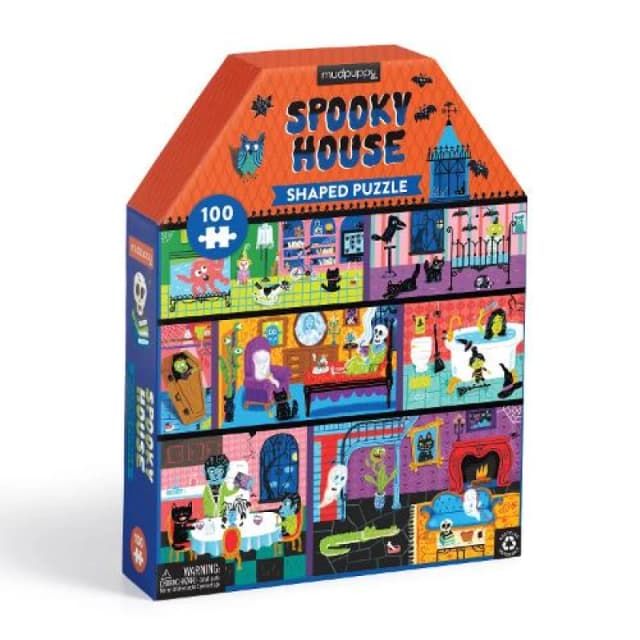 Spooky House 100 piece House-Shaped Puzzle Jigsaw
