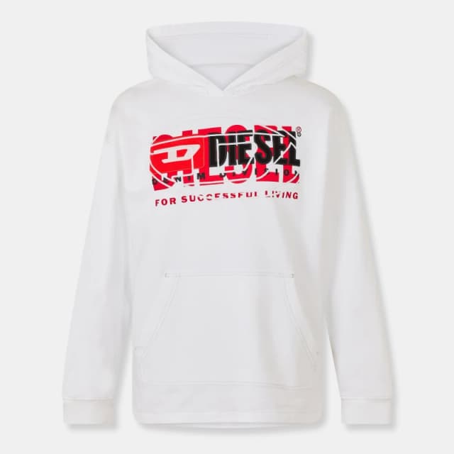 Diesel Mens Crew Neck Sweatshirt Bright White male XS