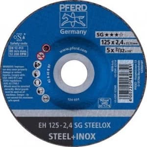 PFERD Sg Steelox 61341222 Cutting disc (off-set) 125mm 22.23mm 25 pc(s)