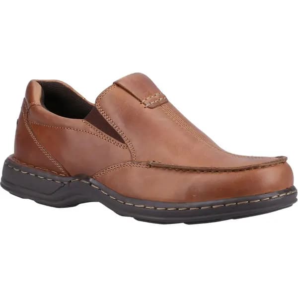Hush Puppies Mens Ronnie Leather Slip On Shoes - UK 12