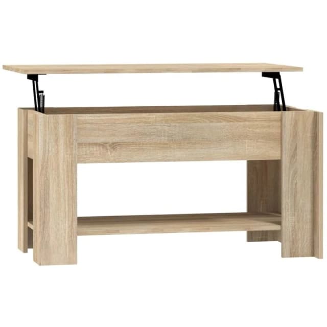 VIDAXL Coffee Table Sonoma Oak 101x49x52cm Engineered Wood Vidaxl 8720286971277