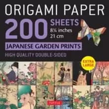 Origami Paper 200 sheets Japanese Garden Prints 8 1/4" 21cm : High-Quality Double Sided Origami Sheets With 12 Different Prints (Instructions for 6 Pr