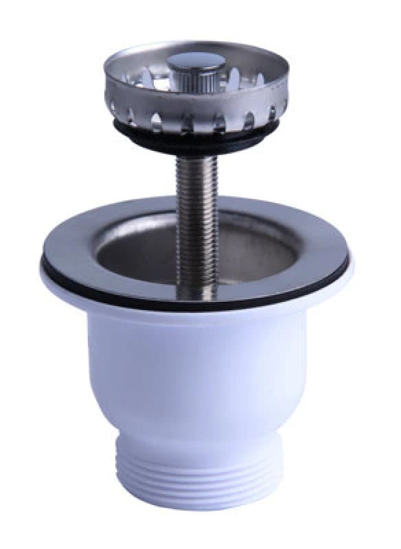 Balterley Mini Basket Strainer Waste - 85mm Diameter - Chrome Silver