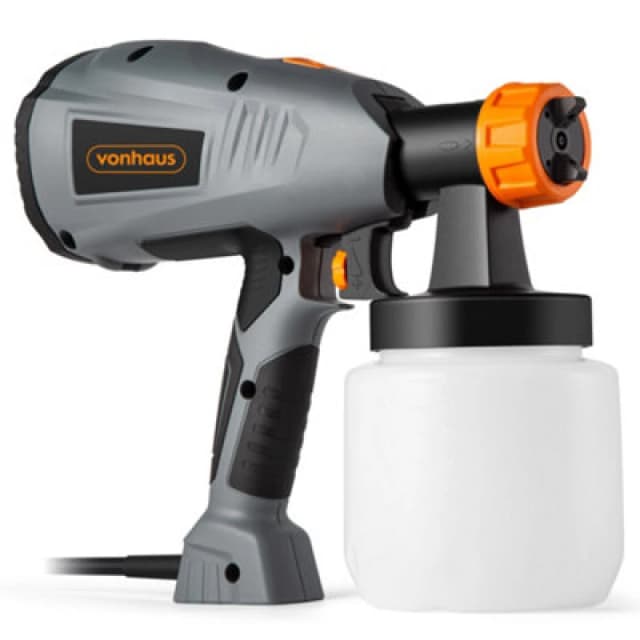 Vonhaus Paint Sprayer 400W, Electric Spray Gun For Outdoor, Indoor, Decorating, Painting Fences, Walls, Ceilings, Floors & More