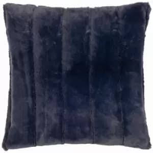 Empress Faux Fur Cushion Navy
