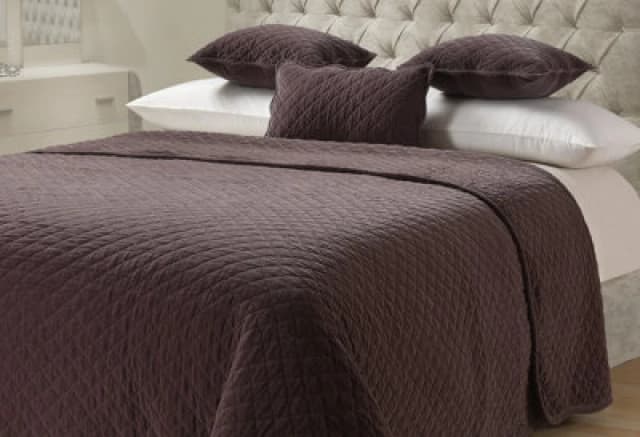 Sweet Dreams Elegant Bedding Quilted Stitch Cotton Linen Blend Throw Blanket With Velvet Touch For Sofa, Bed - 230Cm X 260Cm - Mink