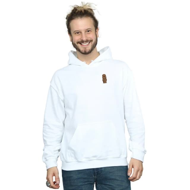 Star Wars Star Wars Men Chewbacca Chest Print Hoodie in White Size: Small White S Male 5057864338782