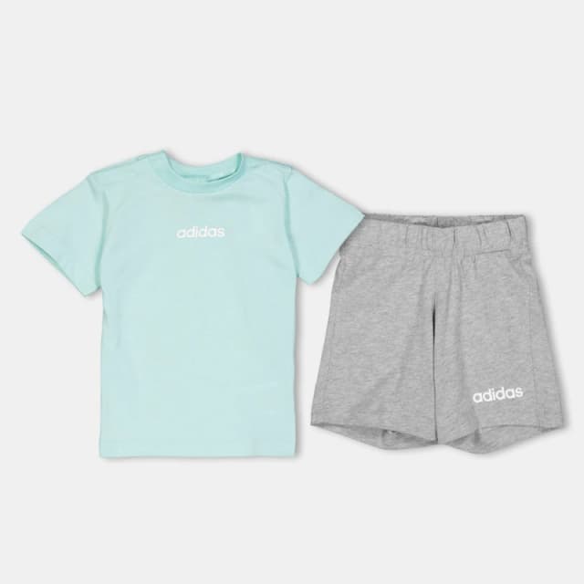 adidas Essentials Tee-Short Set Baby Mint/White Lin unisex 3-6 Months