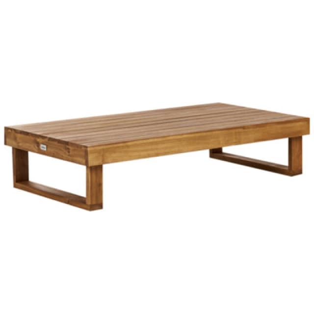 Beliani Garden Coffee Table Marettimo 60 Cm 110 Cm Certified Acacia Wood Brown