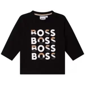 Boss Boss Long Sleeve Multi Tee Infant Boys - Black