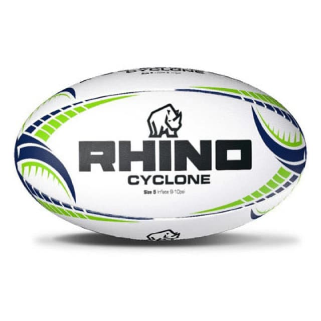 Rhino Cyclone Rugby Ball White (5)