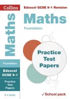 Edexcel GCSE maths foundation practice test papers by Collins GCSE