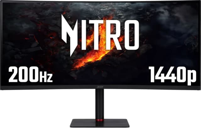 Acer Nitro XV5 34" UltraWide Quad HD 200Hz Gaming Monitor with FreeSync Premium - Black