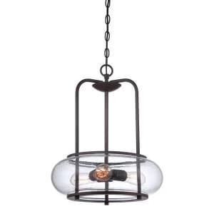 3 Light Ceiling Pendant Old Bronze, E27