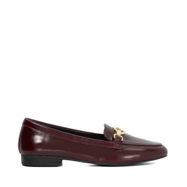 Dune London Womens Gladia Loafers Burgundy Lthr female 3 (36)