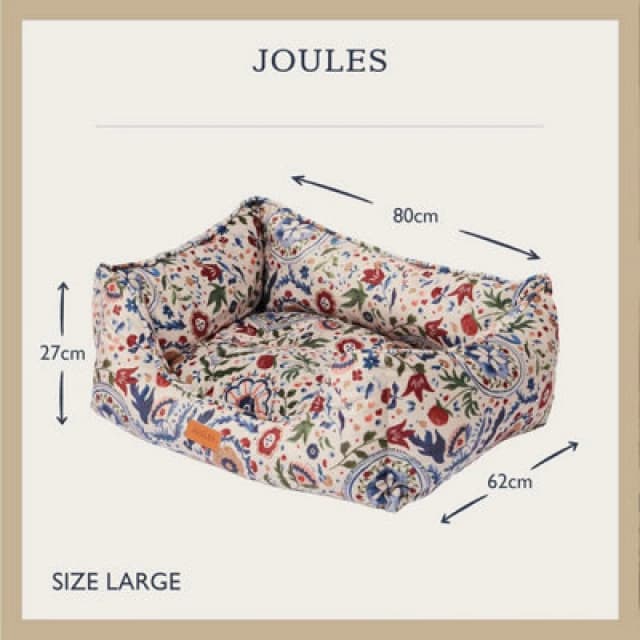 Rosewood Joules Festival Floral Box Dog Bed