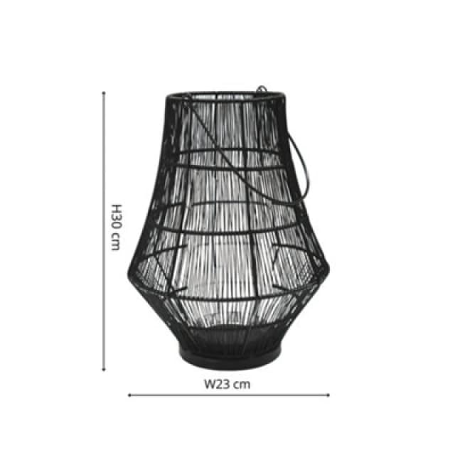 Ivyline Portofino Curve Wirework Lantern H30Cm W23Cm