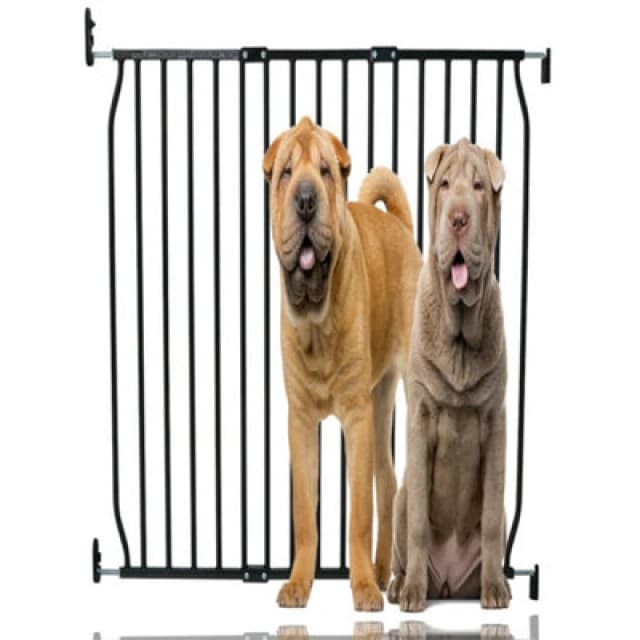 Bettacare Extra Tall Eco Screw Fit Pet Gate, Black, 100Cm - 110Cm, Extra Tall Gate 100Cm In Height, Screw Fitted Dog Gate