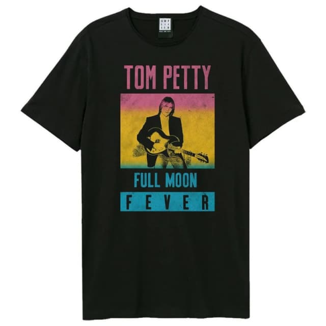 Amplified Mens Full Moon Fever Tom Petty & The Heartbreakers T-Shirt in Black Size: XS Black Male XS
