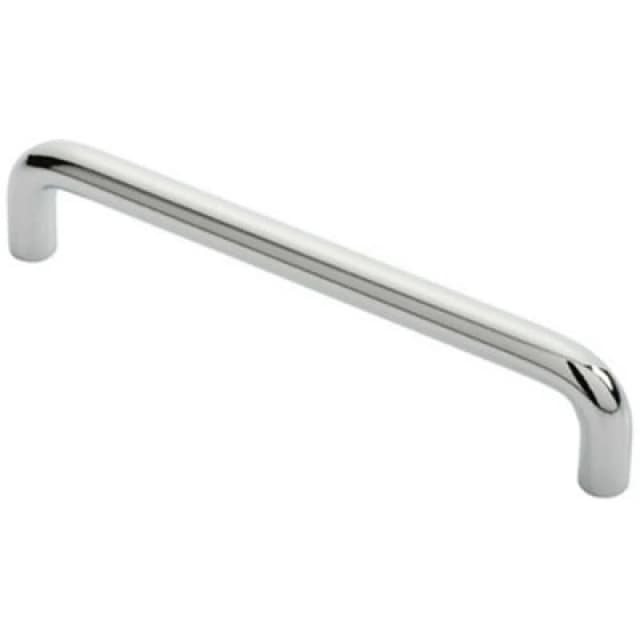 Loops Round D Bar Cabinet Pull Handle 138 x 10mm 128mm Fixing Centres Chrome Multi unisex