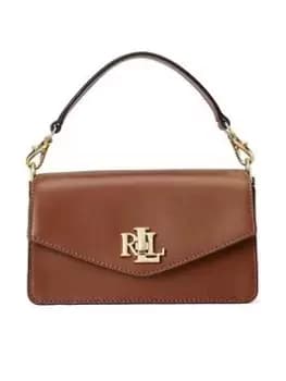 Lauren by Ralph Lauren Turn Lock Flap Crossbody-medium, Tan, Women