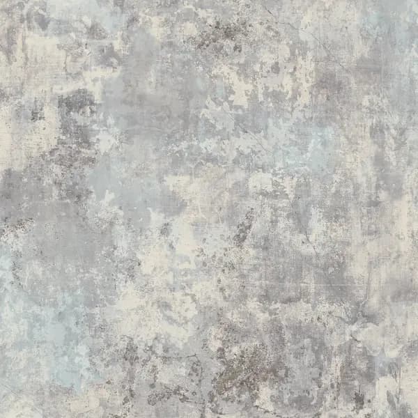 Grandeco Distressed Rustic Industrial Concrete Effect Textured Wallpaper - Grey Grey