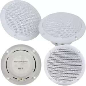 2x Moisture Resistant Ceiling Speakers 80W 8Ohm 5" Kitchen Bathroom 2 Way Loud