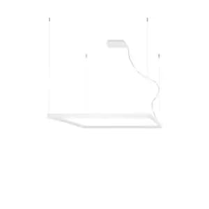 Nelya Integrated LED Square Pendant Ceiling Light, White, 4000K, 8096lm